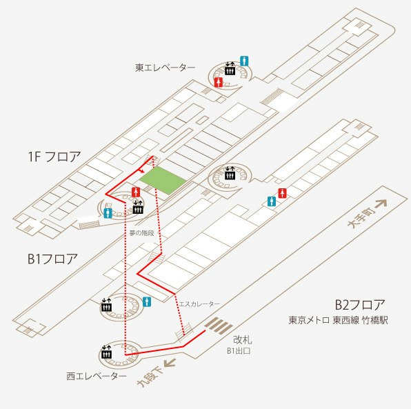 ファミリーマート パレスサイドビル店のフロアガイド