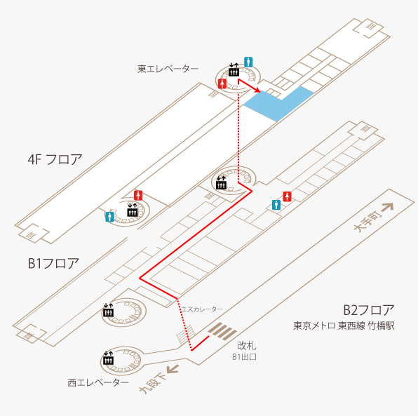 株式会社 毎日広告社のフロアガイド