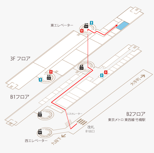 杤木汽船株式会社のフロアガイド