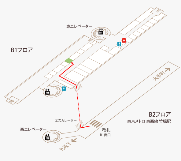 屋台 DELiのフロアガイド