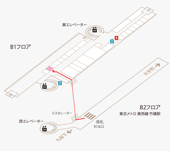 パブサントリアンのフロアガイド