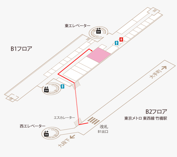 赤坂飯店のフロアガイド