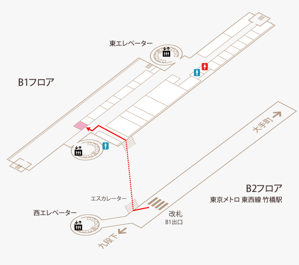 くいものやじゃぽん本店のフロアガイド