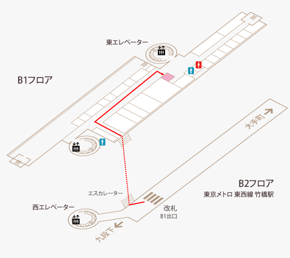 おきらく食堂のフロアガイド