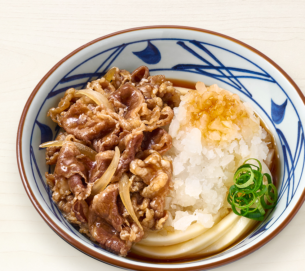 鬼おろし肉ぶっかけうどん｜うどん｜ここのうどんは、生きている。丸亀製麺