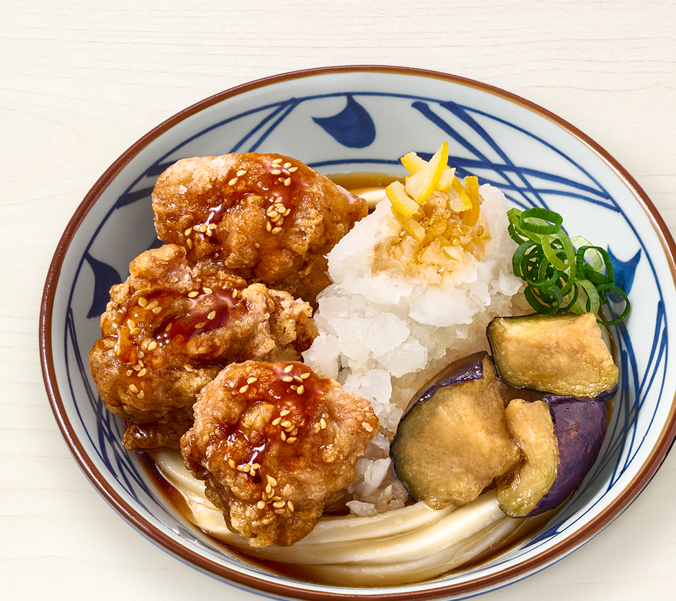 鬼おろし鶏からぶっかけうどん