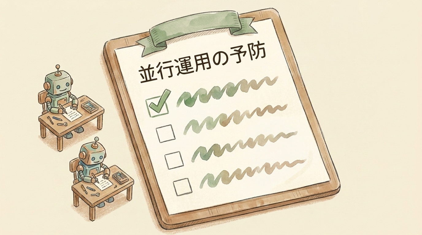 図解:並行運用の予防チェックリスト