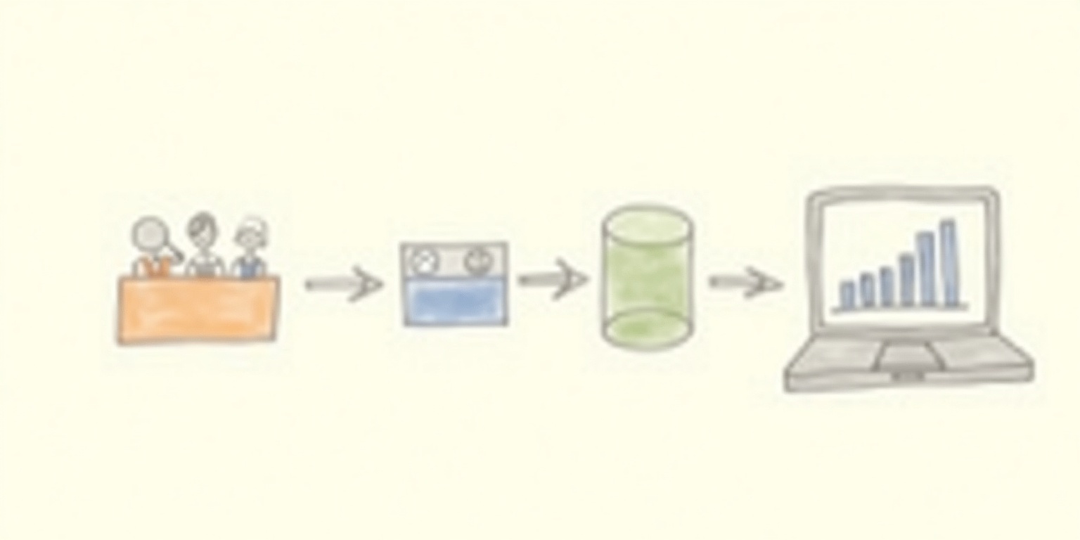 広告データをBigQueryに集約するフロー