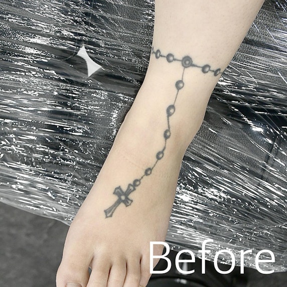  Anklet tattoo (before)