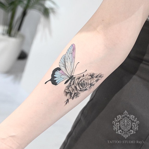 Butterfly × Flower