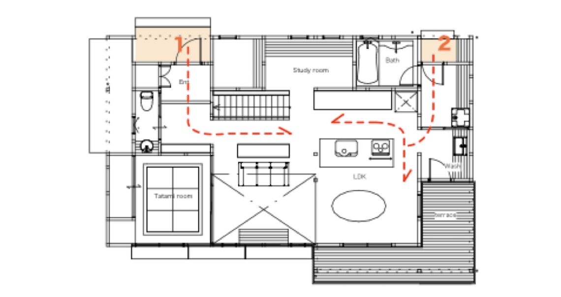 サンプル平面図