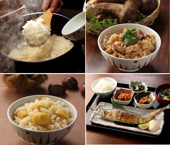 【9月26日新米入荷新潟県長岡産】 『大かまど飯寅福』のお替り自由の炊き立てご飯を 松茸・栗・秋刀魚など秋の実りと共にお腹いっぱい召し上がれ!!