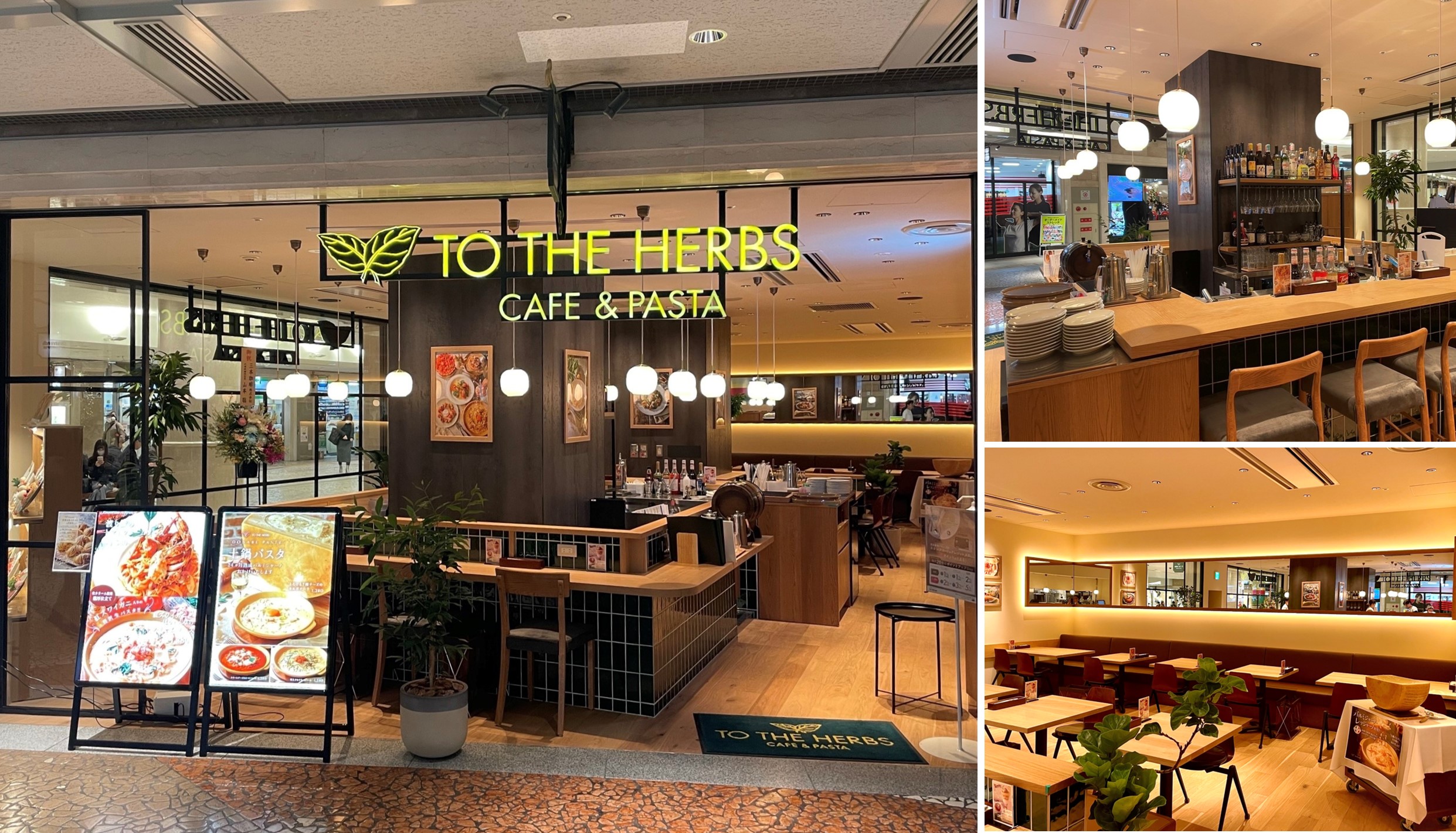 自家製生パスタとスイーツを楽しめる『TO THE HERBS CAFE&PASTA』12月5日大阪・梅田の地下街「ディアモール大阪」にオープン