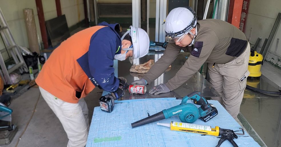 厨房内 SUS板貼り施工工事