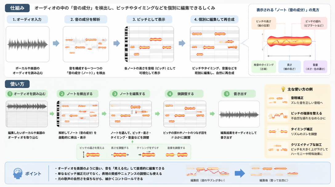 Melodyneの仕組みと使い方