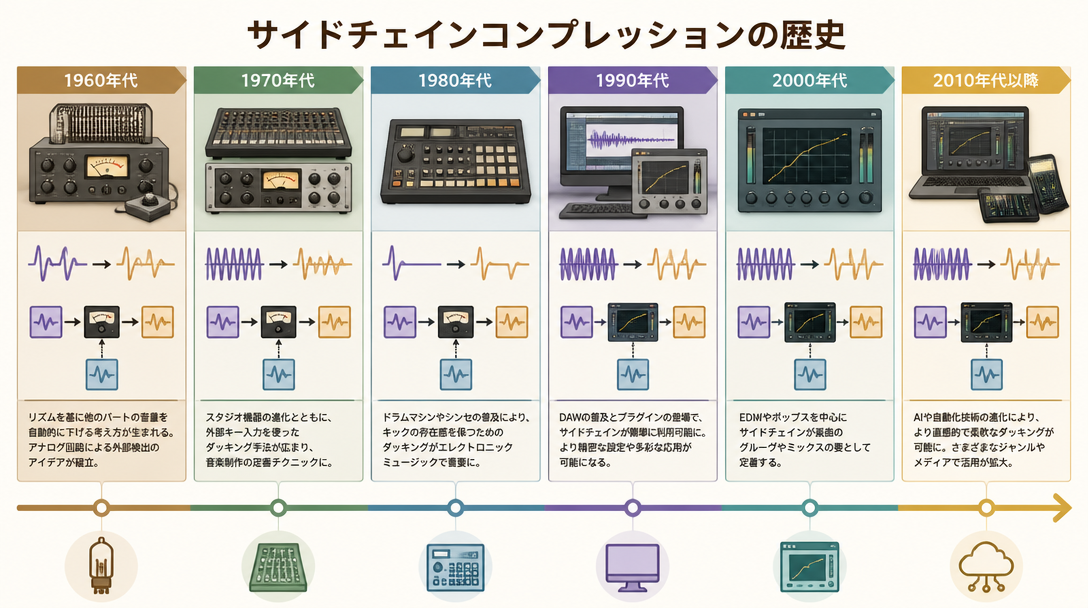 サイドチェインコンプレッションの歴史