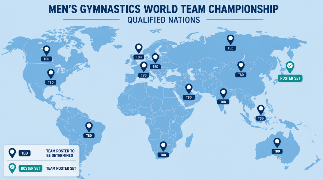 世界体操2026、日本男子が世界最速で代表5人を確定