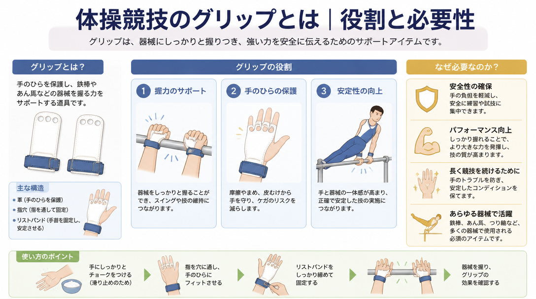 体操競技のグリップとは｜役割と必要性