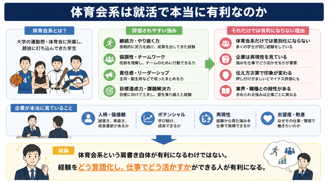 体育会系は就活で本当に有利なのか