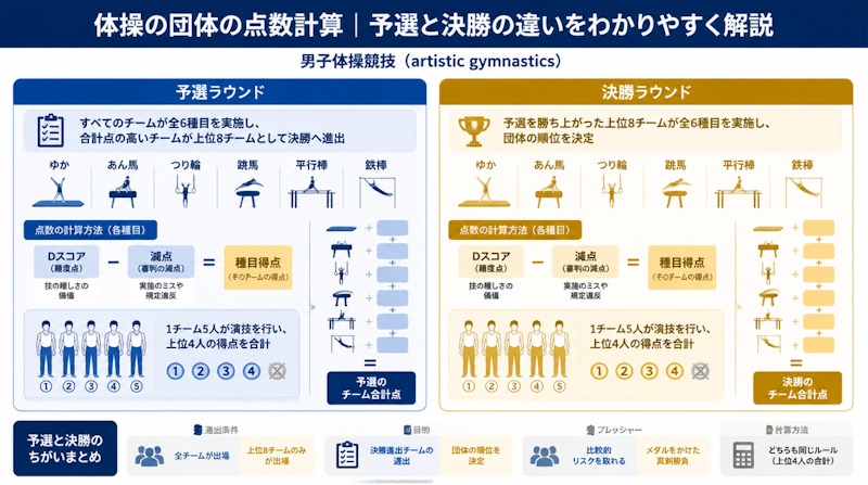 How Gymnastics Team Scores Work: Qualification vs Team Final
