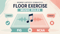 女子ゆかで歌詞入りの曲は使える？FIG・NCAAの違い
