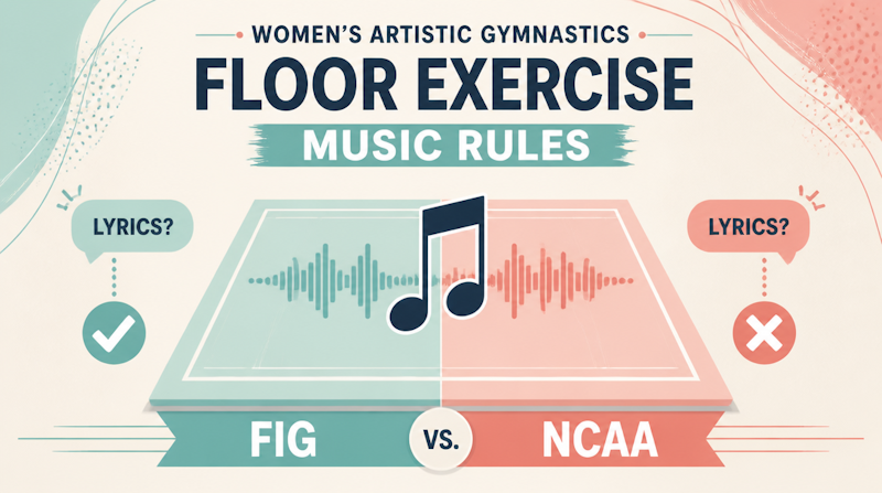 女子ゆかで歌詞入りの曲は使える？FIG・NCAAの違い