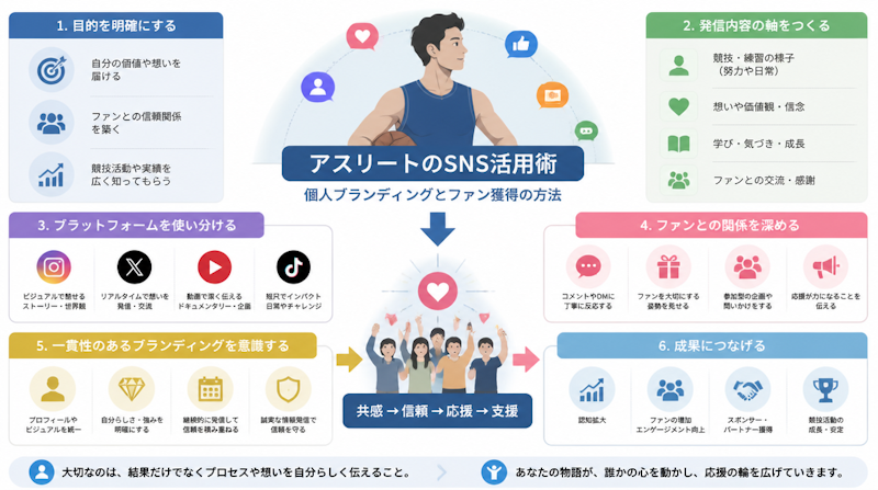 アスリートのSNS活用術｜個人ブランディングとファン獲得の方法