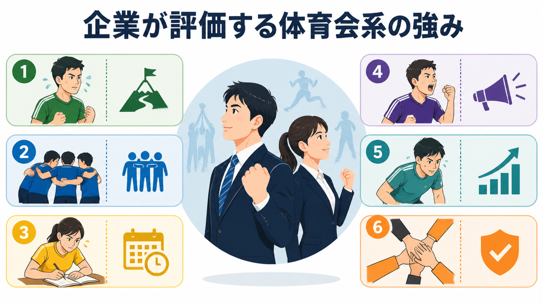 企業が評価する体育会系の強み