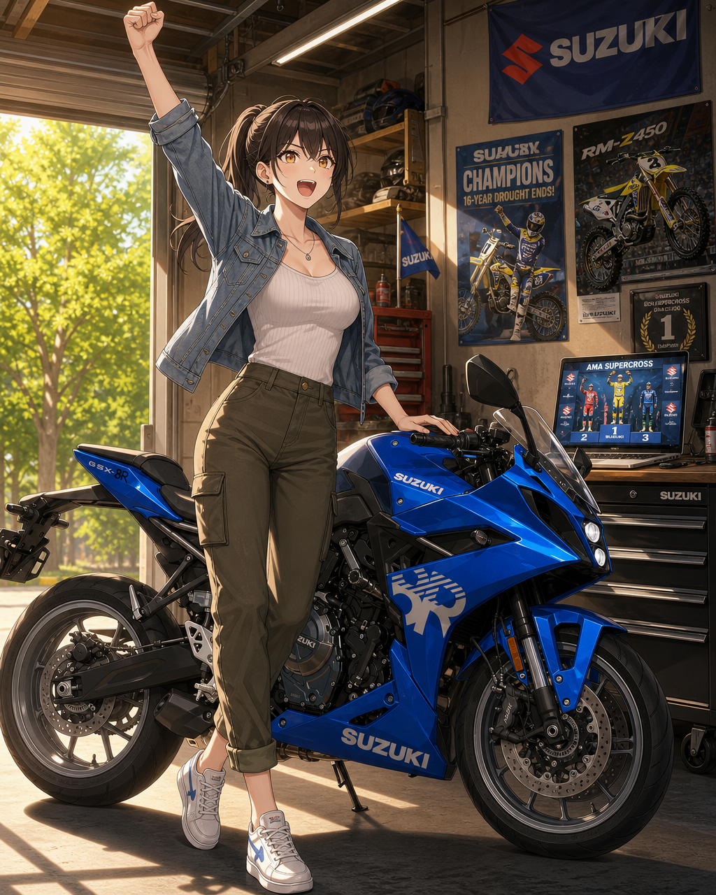 スズキRM-Z450が16年ぶりAMAスーパークロスチャンピオン！2026シーズン