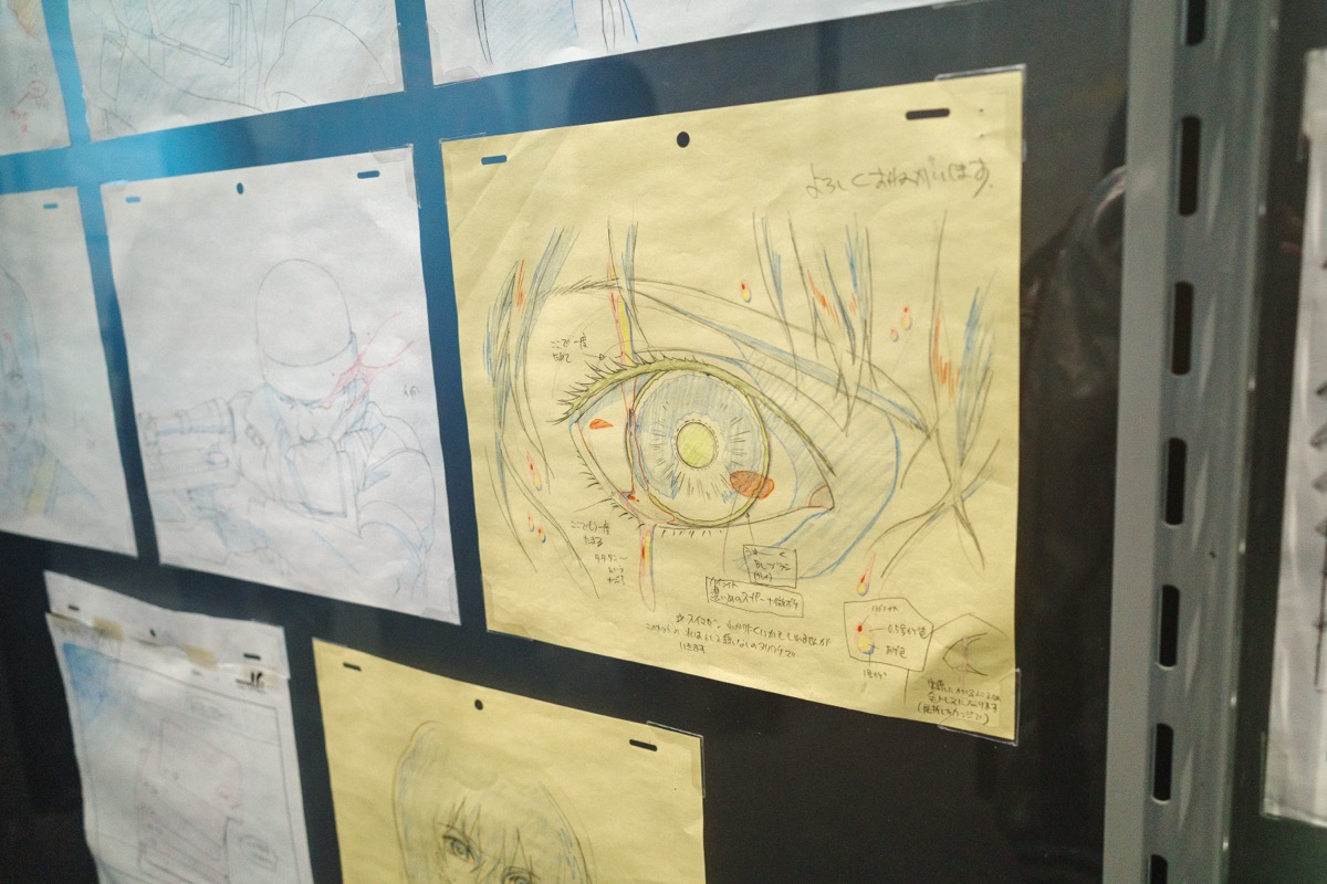 目のディテール原画