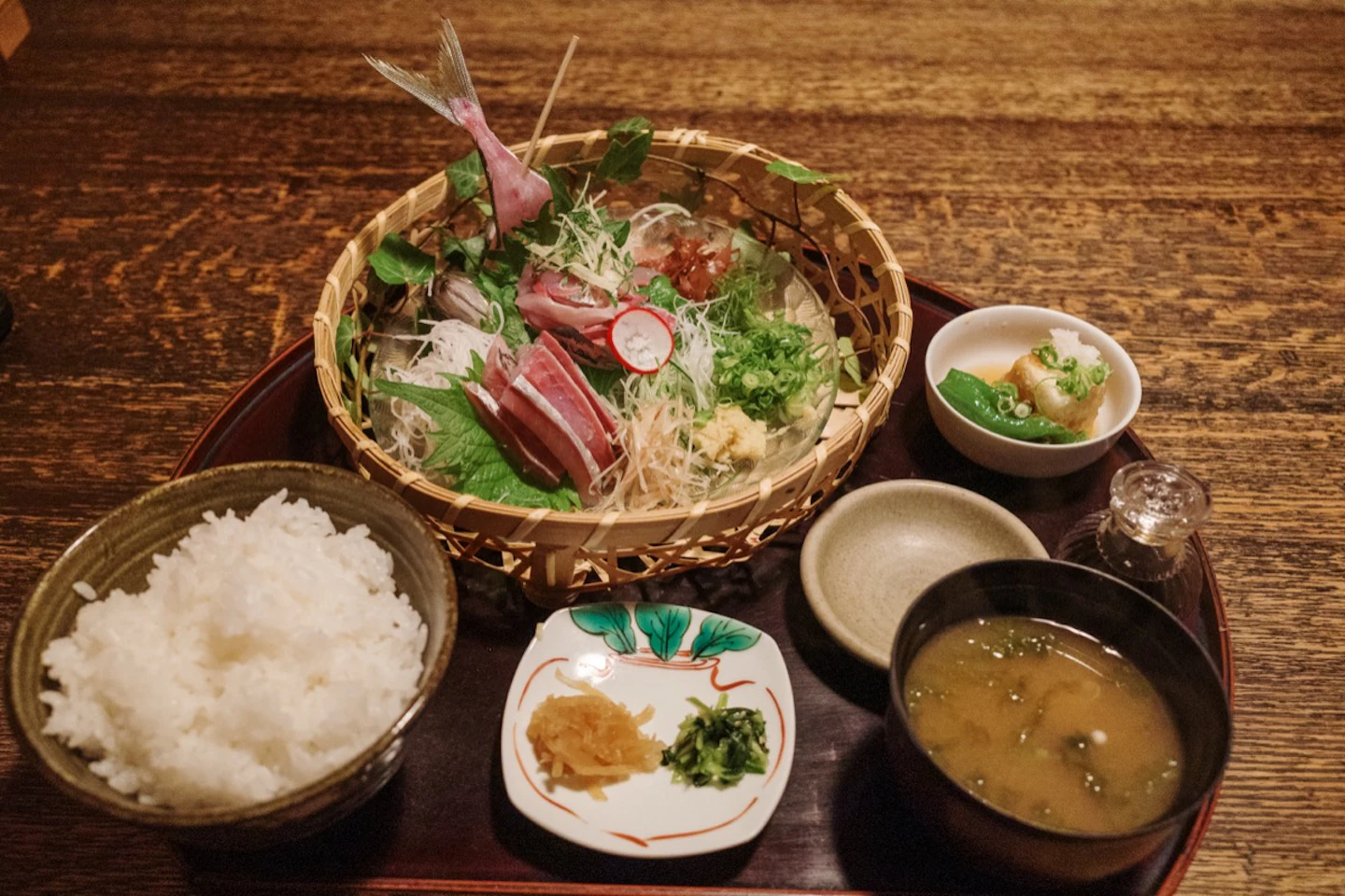 山法師の季節限定メニュー 鯵のたたきごはん