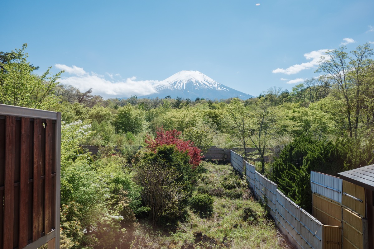 紅富士の湯から見える富士山の絶景