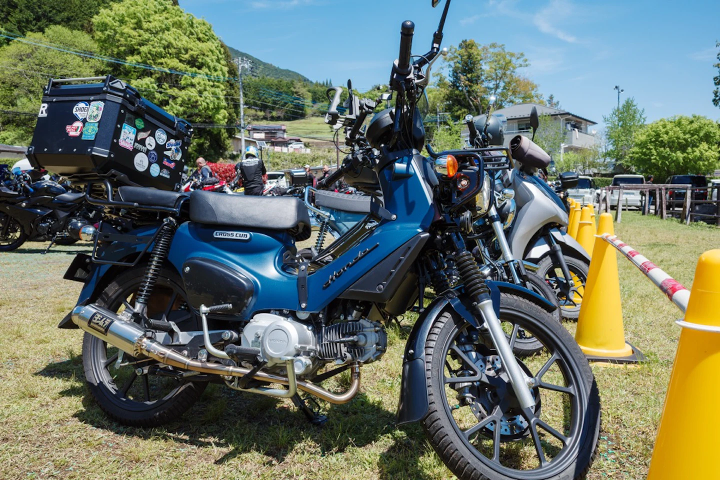 道の駅どうしに駐車したHonda Cross Cub 110