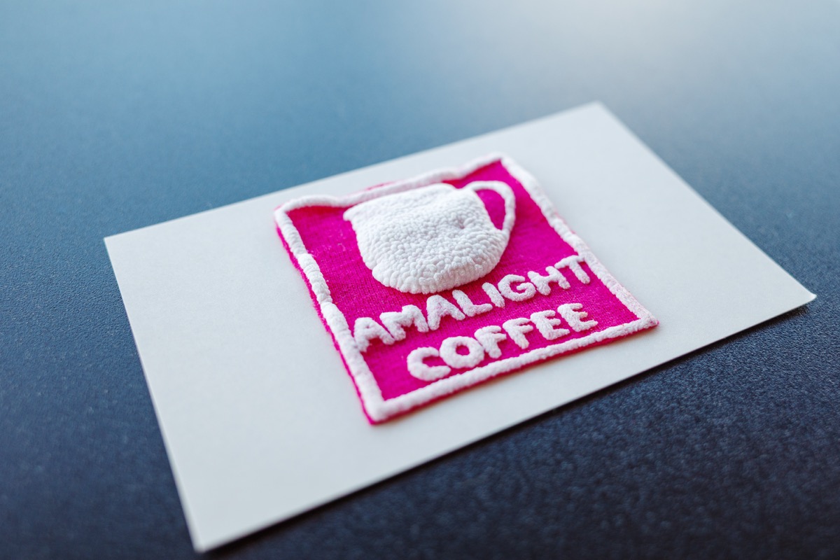 アマライトコーヒーのショップカード