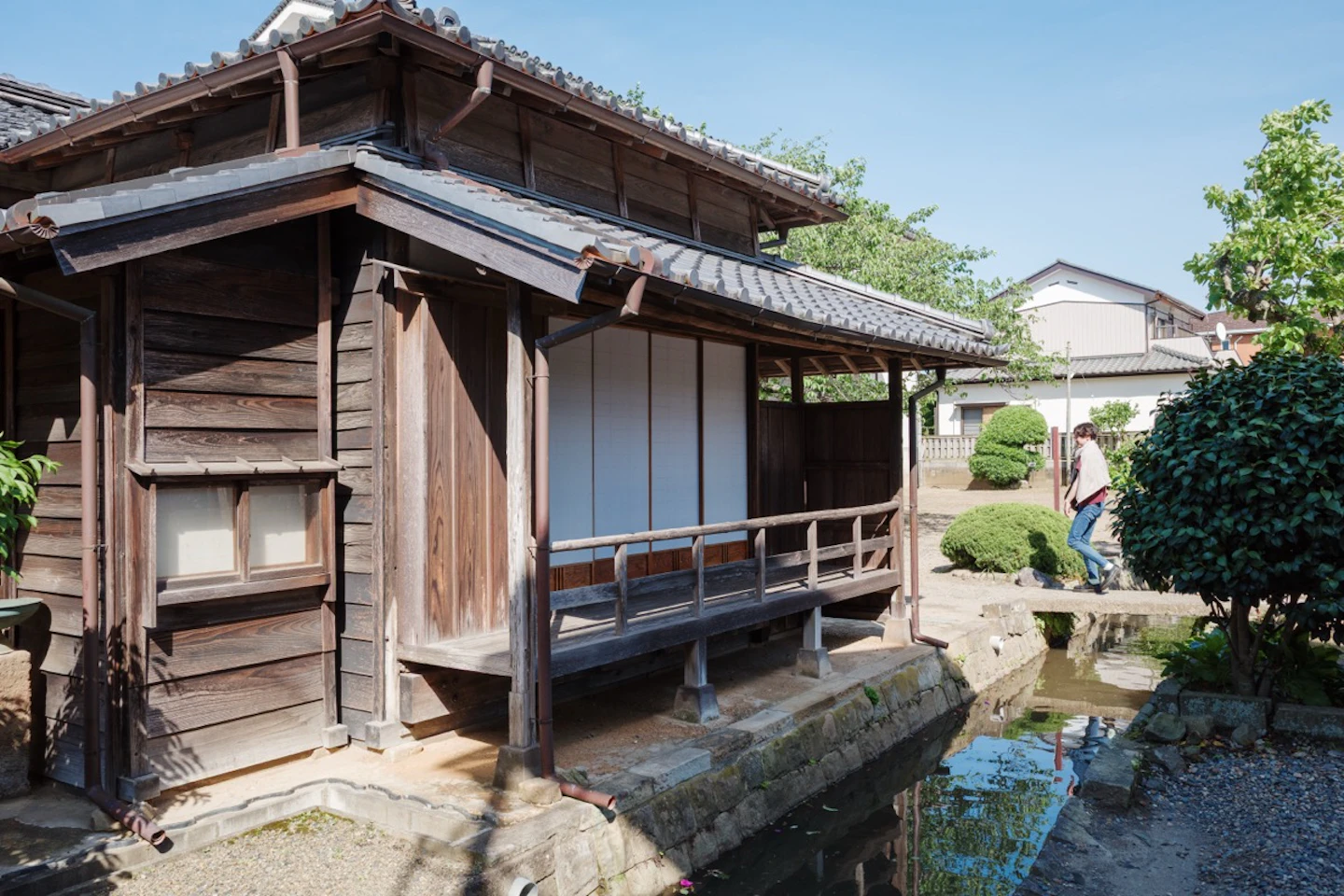 伊能忠敬旧宅の外観と庭園