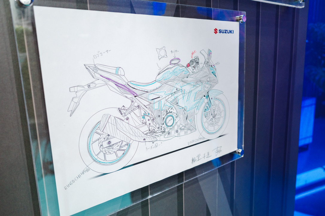 GSX250R Chihaya Remix デザインスケッチ