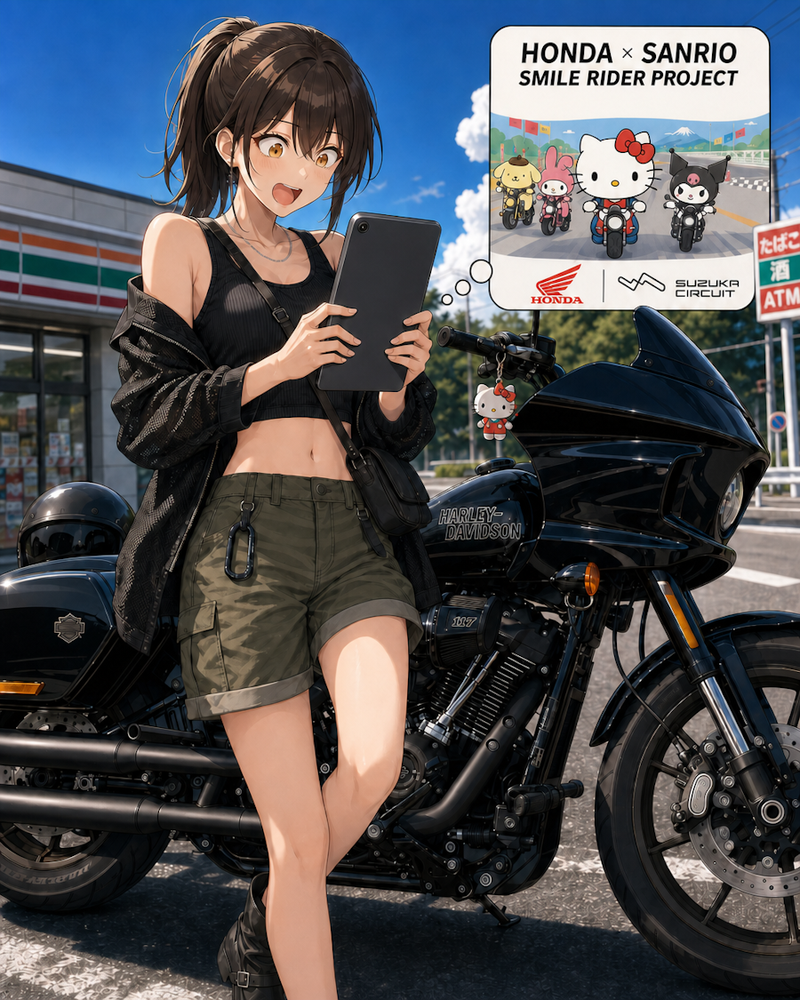 ホンダ×サンリオ「SMILE RIDER PROJECT」鈴鹿8耐参戦！バイクと