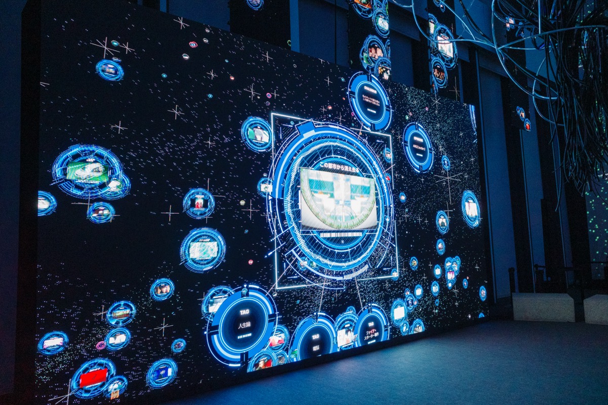 ネットワークを模した映像演出