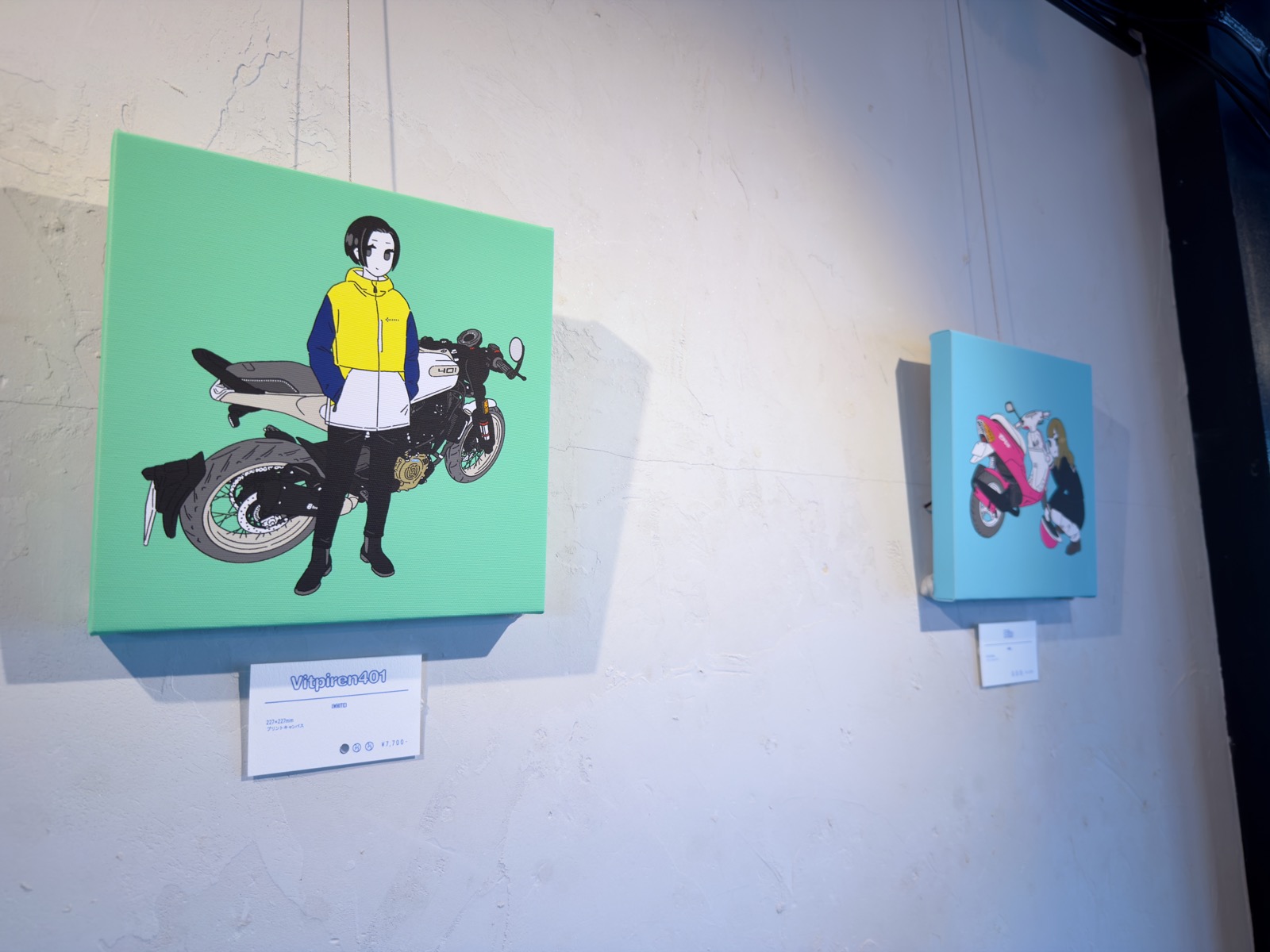 間島口さんの展示作品2点
