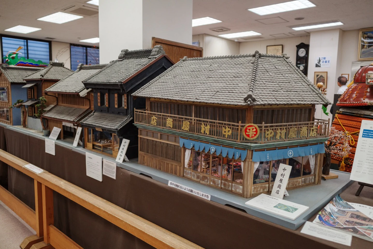 佐原の商家を再現したジオラマ模型