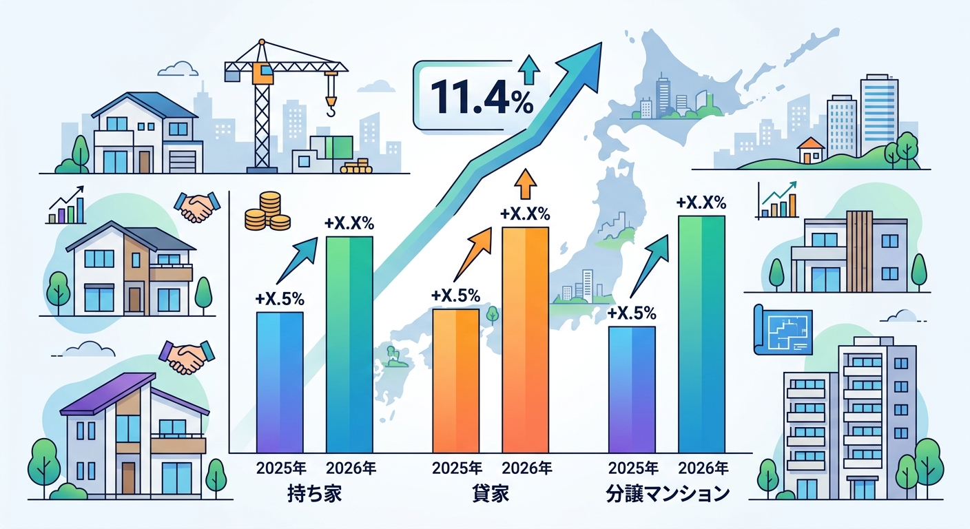 2026年4月 住宅着工+11.4%増加の中身を読む
