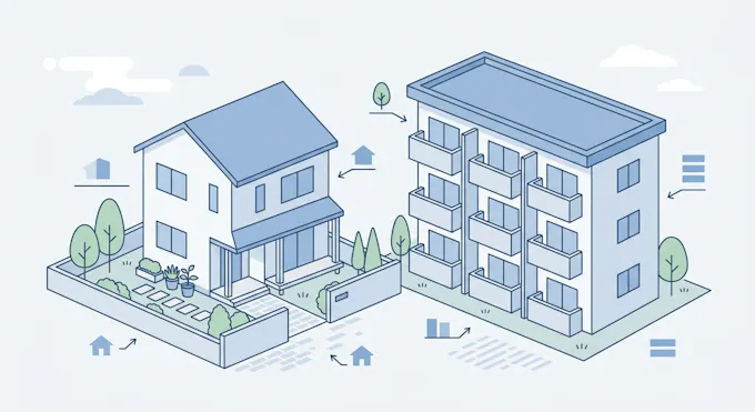 戸建て（一戸建て）とは？集合住宅との違い