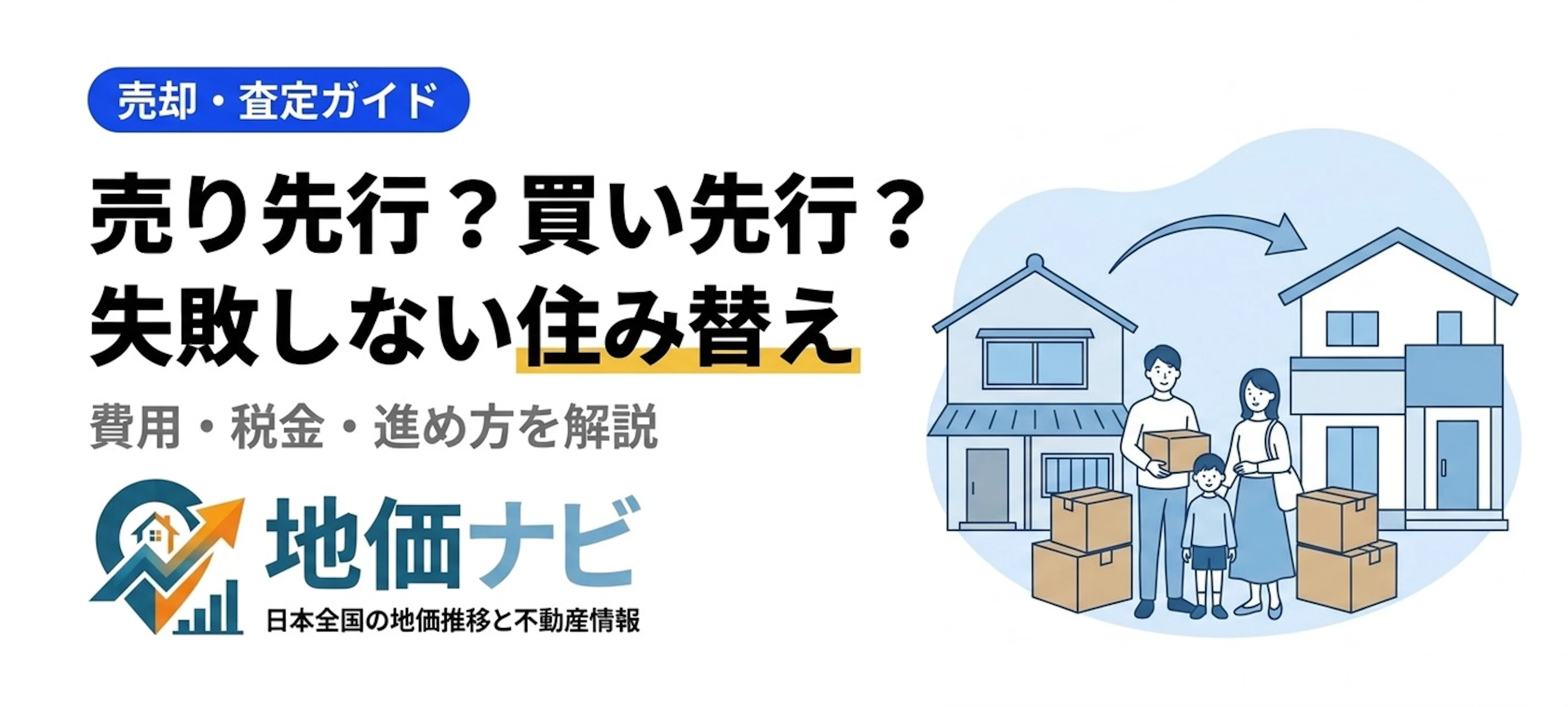住み替え完全ガイド｜売り先行・買い先行と費用・税金