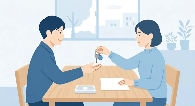 退去時の敷金精算のイメージ