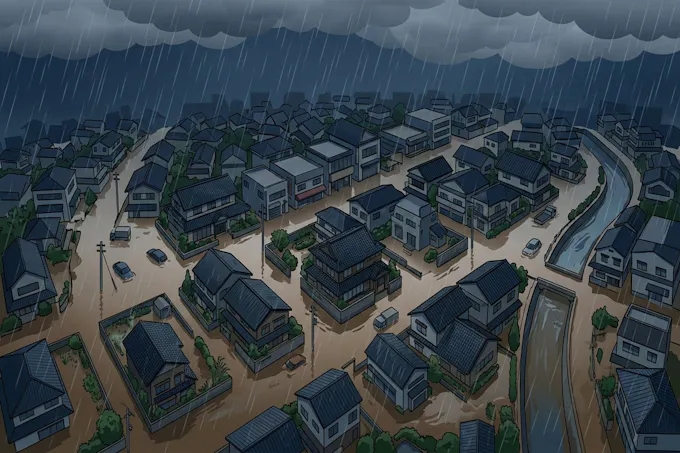 梅雨の大雨・線状降水帯と浸水リスク