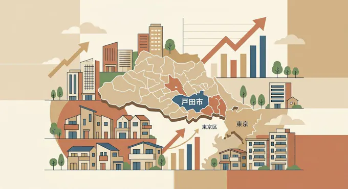 埼玉県の地価2026|戸田市が全国上位、都心近郊が堅調