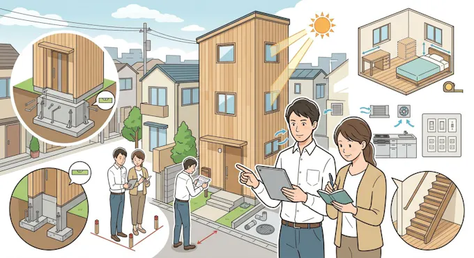 狭小戸建てを購入する際のチェックポイント