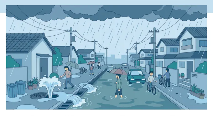 内水氾濫とは？外水氾濫との違い