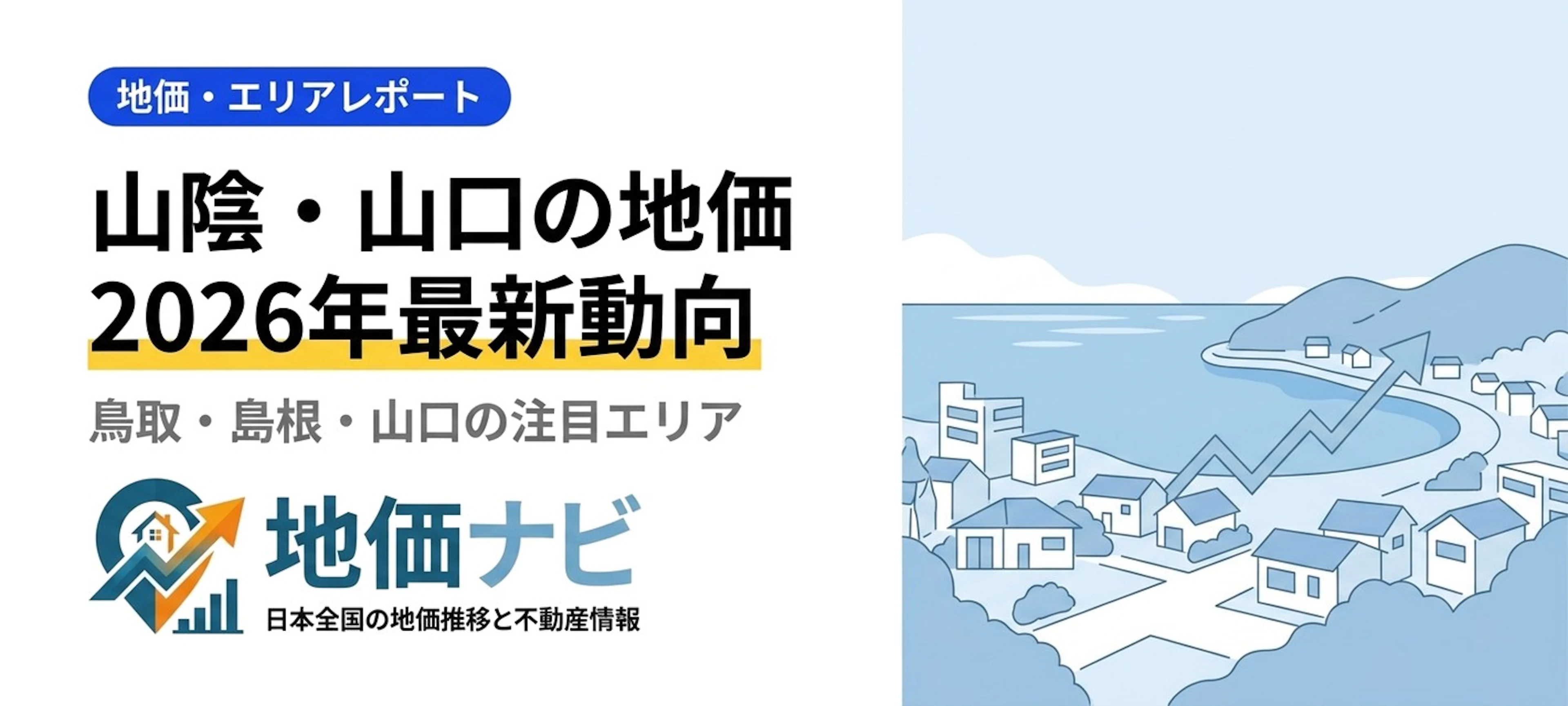 山陰・山口の地価2026｜松江+7%と津和野-4.8%の差
