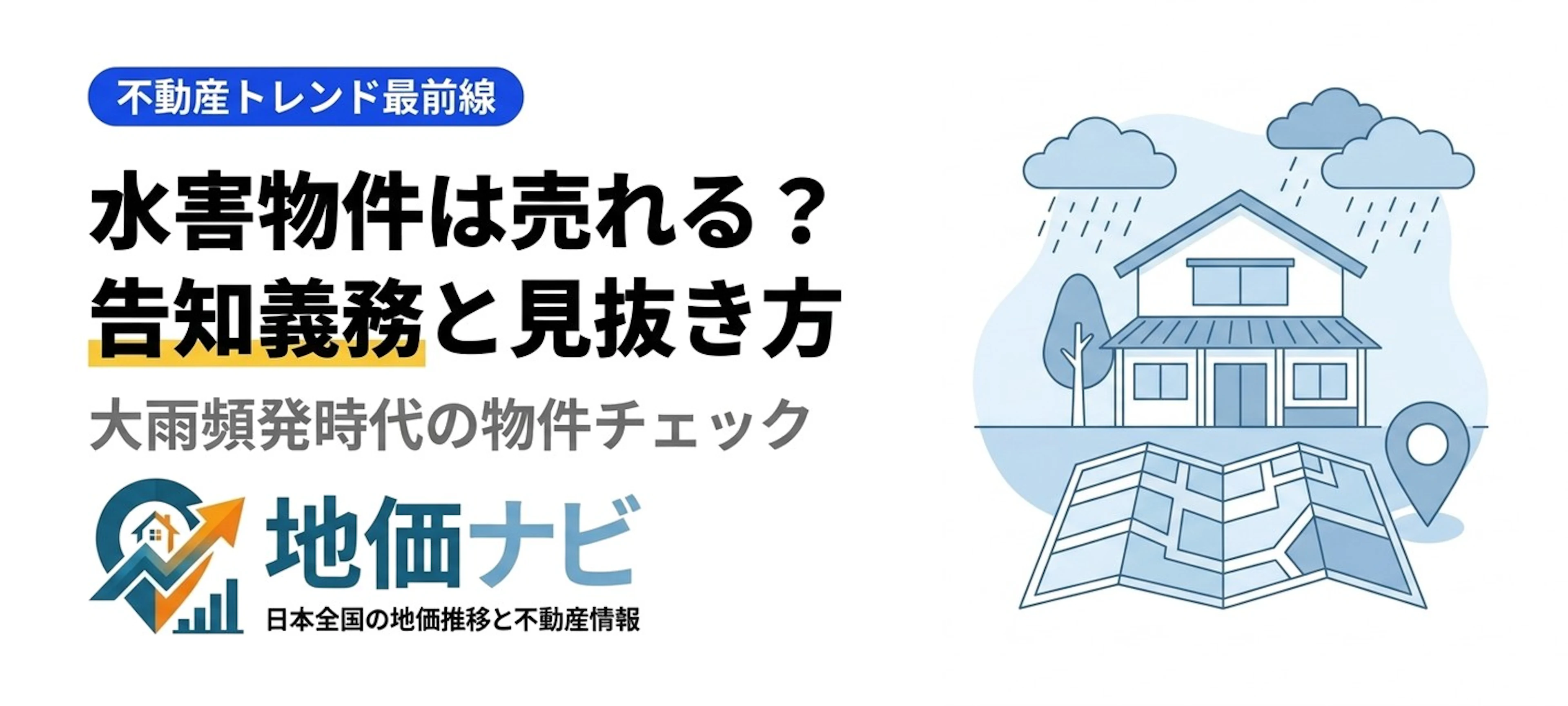 九州で記録的大雨｜水害物件の告知義務と見抜き方